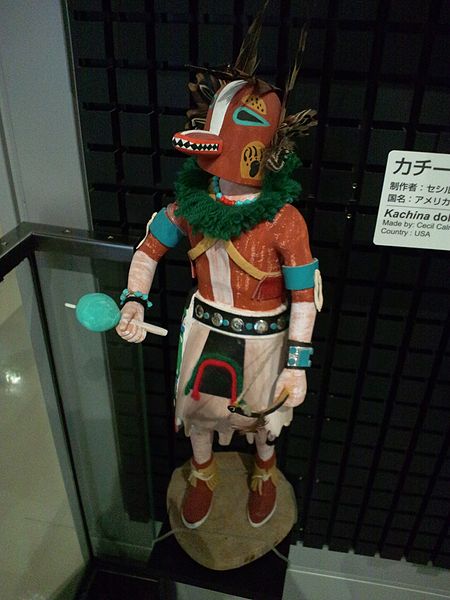 File:National Museum of Ethnology, Osaka - Kachina doll - Hopi people in USA - Made in 1980.jpg