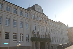 renovated facade of the Neuffer building facing Neufferstrasse