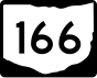 State Route 166 маркер