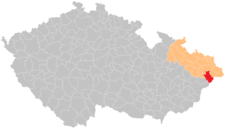 Správní obvod obce s rozšířenou působností Frýdlant nad Ostravicí na mapě