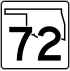 State Highway 72 marker