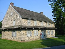 Built in 1756, the Troxell-Steckel House, administered by the Lehigh County Historical Society and open to the public, is one of the oldest buildings in Lehigh County. PA-LEHIGH-TroxellSteckelHouseFrontSide.JPG