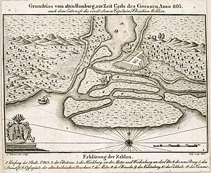 300px ppn612019896 grundriss vom alten hamburg%2c zur zeit carls des grossen%2c anno 803%2c nach dem entwurfe des verstorbenen %281817%29