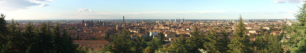 Uitzicht op Bologna
