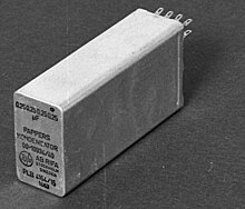 A paper capacitor manufactured by RIFA Paper Capacitor from RIFA.jpg