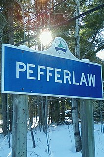 Pefferlaw, Ontario Unincorporated community in Ontario, Canada