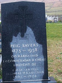 Gravestone of Peig Sayers