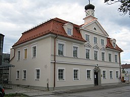 Penzberg-Denkmalgeschützte Häuser Rathaus Penzberg.JPG
