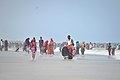 People play in the ocean on Lido beach in Mogadishu, Somalia, during Eid al-Fitr on July 28. AMISOM Photo - Tobin Jones (14581419187).jpg