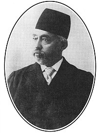 Photo of Mortez Qholi Khan Hedayat (Sani-al-dowleh) the First Chairman of the First Majlis Shora Melli.jpg