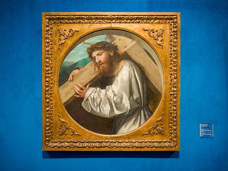 File:Pinacoteca Tosio Martinengo Cristo portacroce Romanino Brescia.jpg
