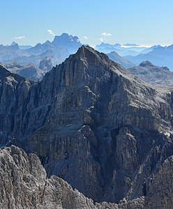 Der Piz Duleda von Nordwesten aus gesehen