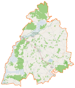 Mapa lokalizacyjna powiatu monieckiego