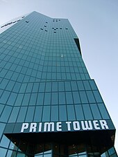 La Prime Tower dans le Kreis 5.