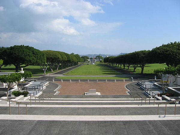 The National Memorial Cemetery of the Pacific occupies much of Punchbowl Crater.