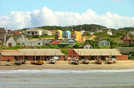 Coast of Punta del Diablo