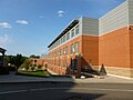 Quincy High School, located at 100 Coddington Street, Quincy, Massachusetts. West (back) side of building shown.