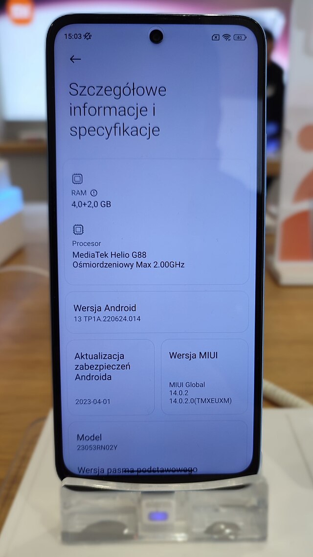 Xiaomi Redmi Note 12 4G (128 GB / 4 GB / Matte Black)
