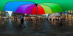 Regenschirm 360° Ansicht