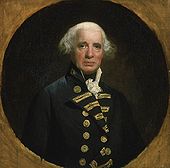 Admiral Lord Richard Howe proposed the conference and represented the British Richard Howe, 1st Earl Howe - Project Gutenberg eText 18314.jpg