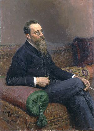 English: Portrait of Composer Nikolai Andreyev...