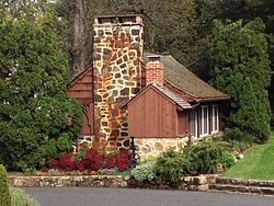 Rodale Farm Clapboard & Stone Bakeoven.JPG