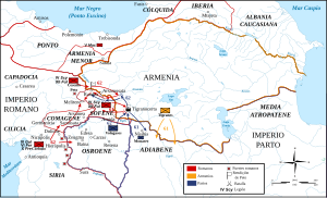 Romeins-Parthische oorlog 61-63.es.svg