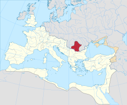 Dacian provinssin alue vuonna 125.