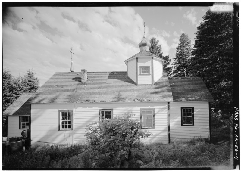 File:SOUTH SIDE - Nativity of Our Lord Russian Orthodox Church, Spruce Island, Ouzinkie, Kodiak Island Borough, AK HABS AK,12,OUZI,1-4.tif