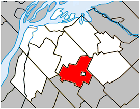 Location within Pierre-De Saurel Regional County Municipality.