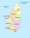 Vignette pour Fichier:Saint Lucia, administrative divisions - de - colored 2014.svg