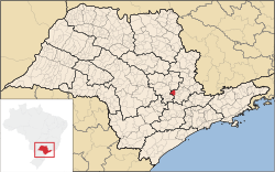 Location in the São Paulo state.