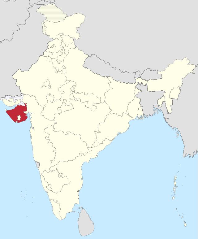 Location of சௌராஷ்ட்டிரா