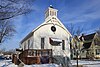 Historische Stätte der zweiten Baptistenkirche Adrian Michigan.JPG