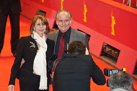 Berger with her husband Michael Verhoeven in 2013