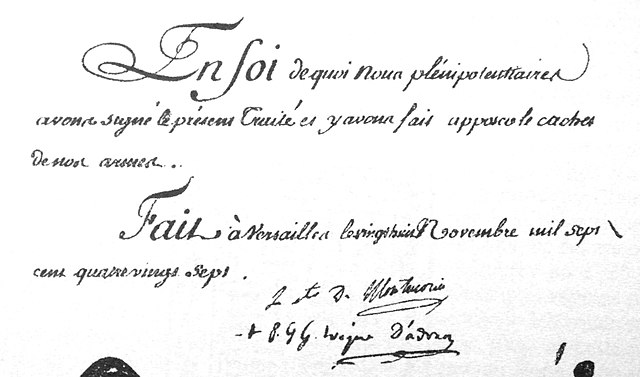 Description de l'image Signatures of the 1787 Treaty of Versailles.jpg.