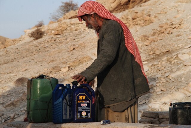 A Yazidi shepherd on Mount Sinjar