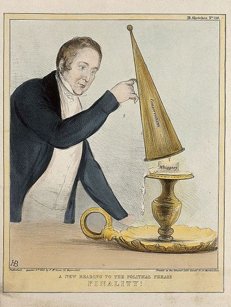 File:Sir Robert Peel holds a candle-snuffer inscribed "Conservati Wellcome V0050284.jpg