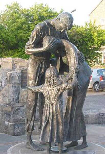 Sligo Famine Memorial on the quays