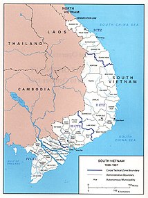South Vietnam, Military Regions, 1967