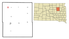 Spink County South Dakota Incorporated ve Unincorporated alanları Northville Highlighted.svg