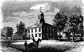 St Landry Parish Courthouse at Opelousas during the Civil War.jpg