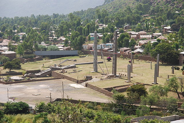 Axum Stele in the city Axum.