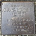 Stolperstein Duderstadt Marktstraße 40 Johanna Löwenthal