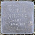 Stumbling block for Anneliese Gottschalk (Eugen-Langen-Straße 29)
