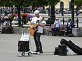 Street musician in Saint Petersburg