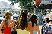 Tirana streets in the summer