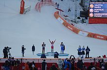 The medalists in men's super combined SuperCombinedMSochi2014.jpg