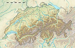 Луганско језеро на мапи Швајцарске