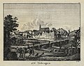 Tübingen. Lithographie von Droesse, Gotha, 1831